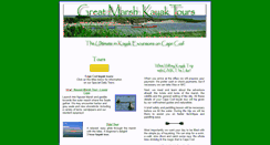 Desktop Screenshot of greatmarshkayaktours.com